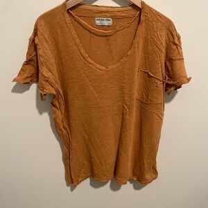 We The Free Women's Washed Gold Short Sleeve Tee